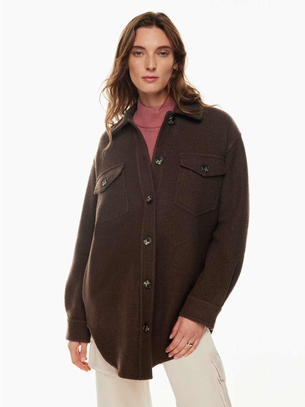 Aritzia | Wilfred Free Brown and White Jacket | S